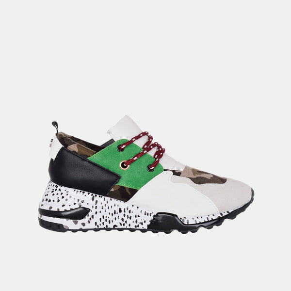Steve Madden Cliff sneaker in green camo lemlo