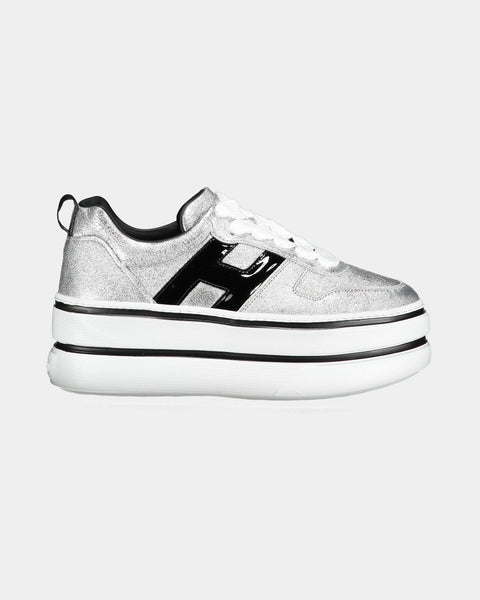 Hogan Sneaker H449 pelle argento – lemlò