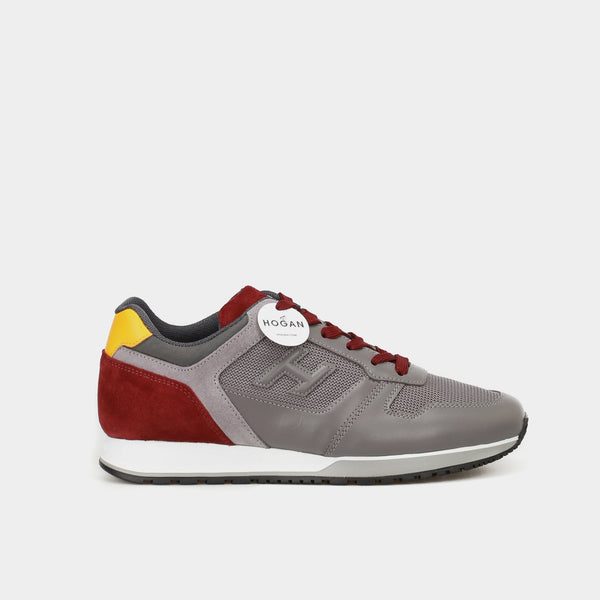 Hogan H321 multicolored gray leather sneaker – lemlò