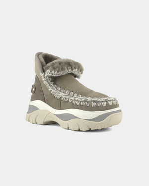 Acquista su lemlo.com Stivale Chunky Eskimo Sneaker Big Logo grigio di MOU