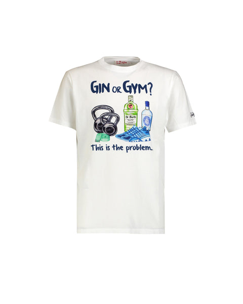 MC2 Saint Barth T-shirt Gin or Gym bianca – lemlò