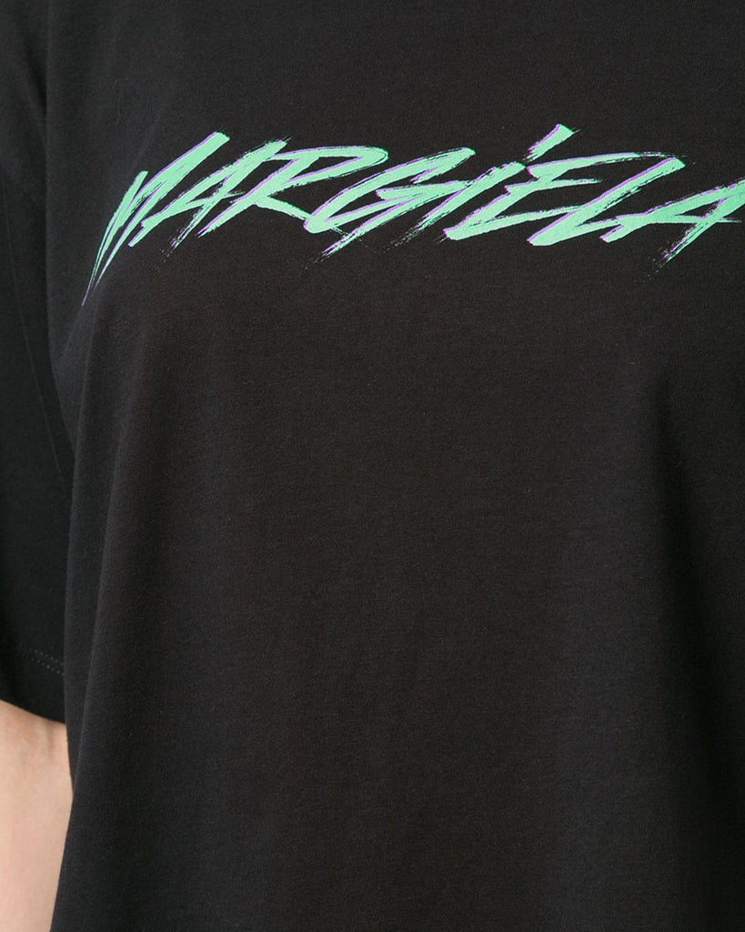 Acquista su lemlo.com T-shirt cotone nera stampa Margiela di MM6 MAISON MARGIELA